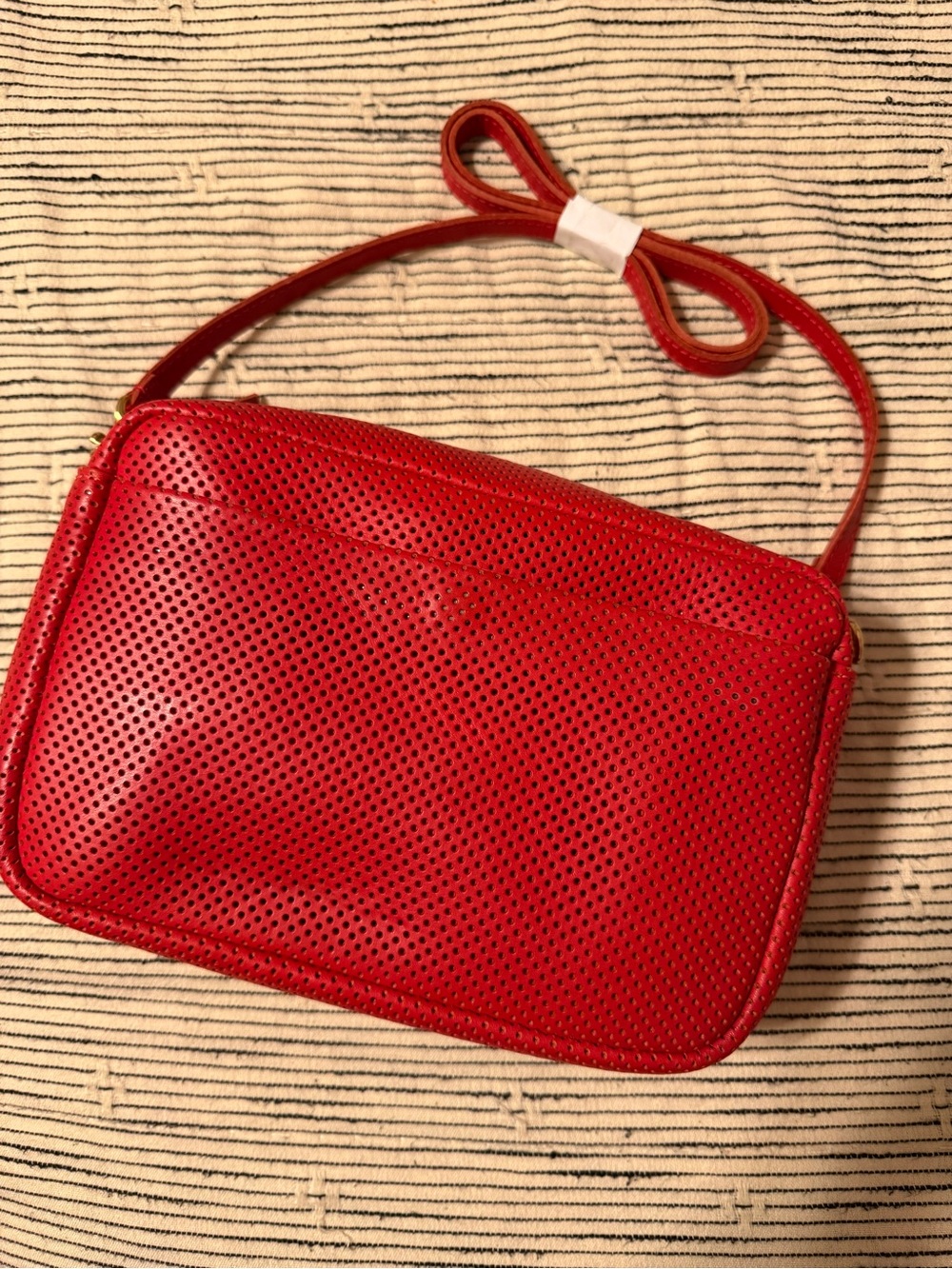 Clare V Midi Sac with Pocket in Red